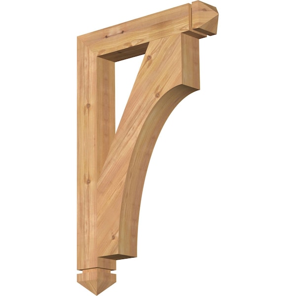 Ekena Millwork Westlake Arts & Crafts Smooth Bracket, Western Red Cedar, 3 1/2"W x 22"D x 34"H BKT04X22X34WTL03SWR - main
